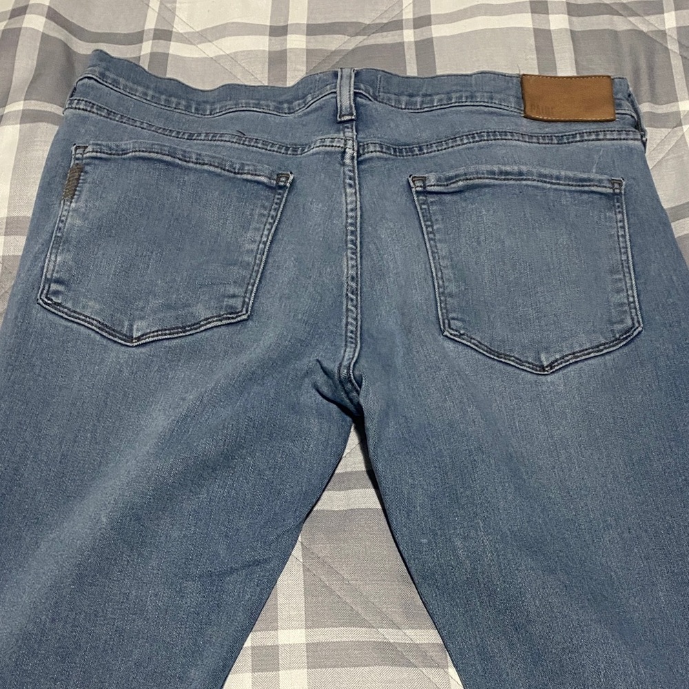 PAIGE Men's Slim Jeans in Blue Size 32 Inseam 31